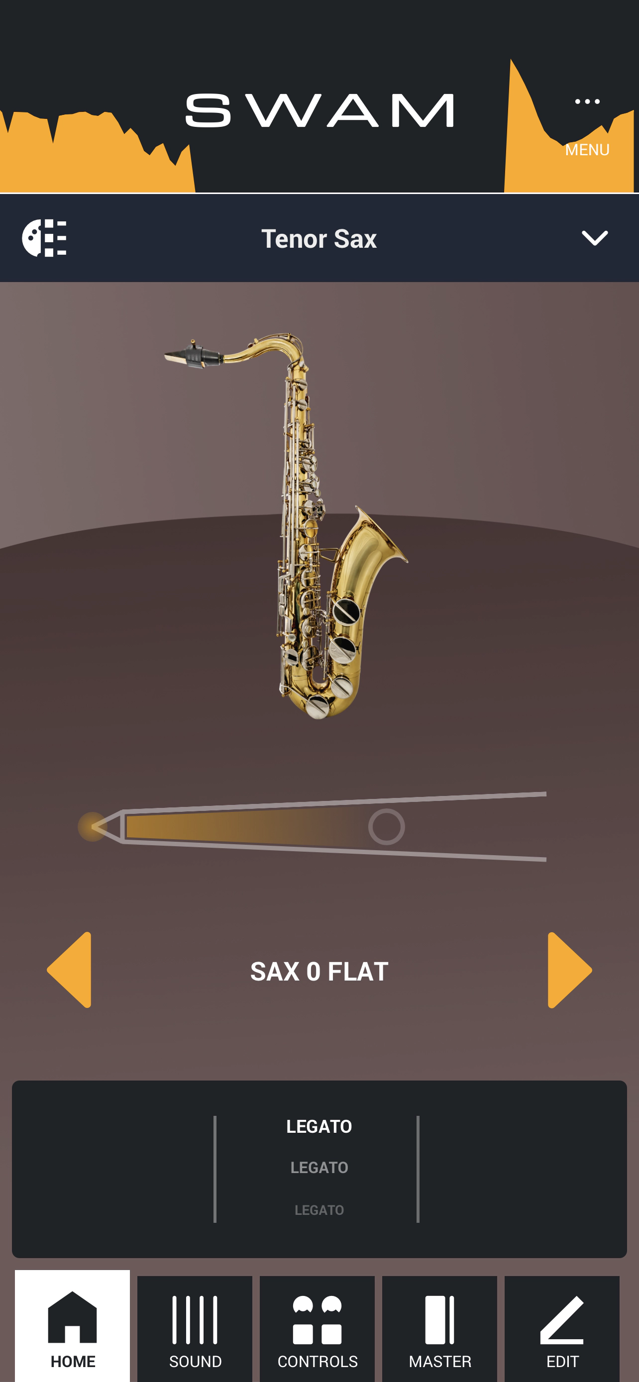 SWAM sax app preview