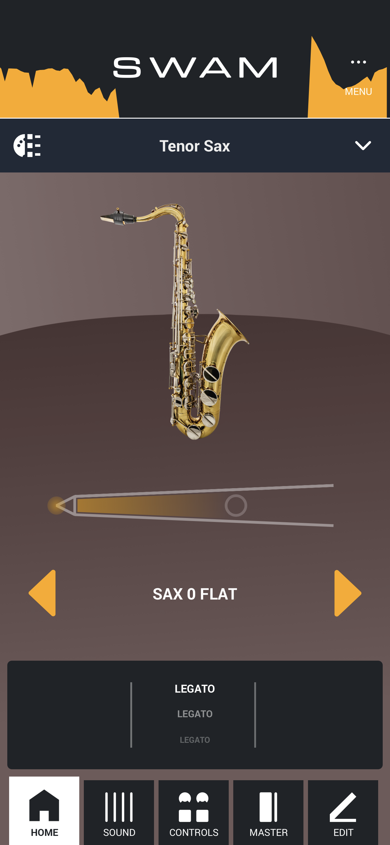 SWAM sax app preview