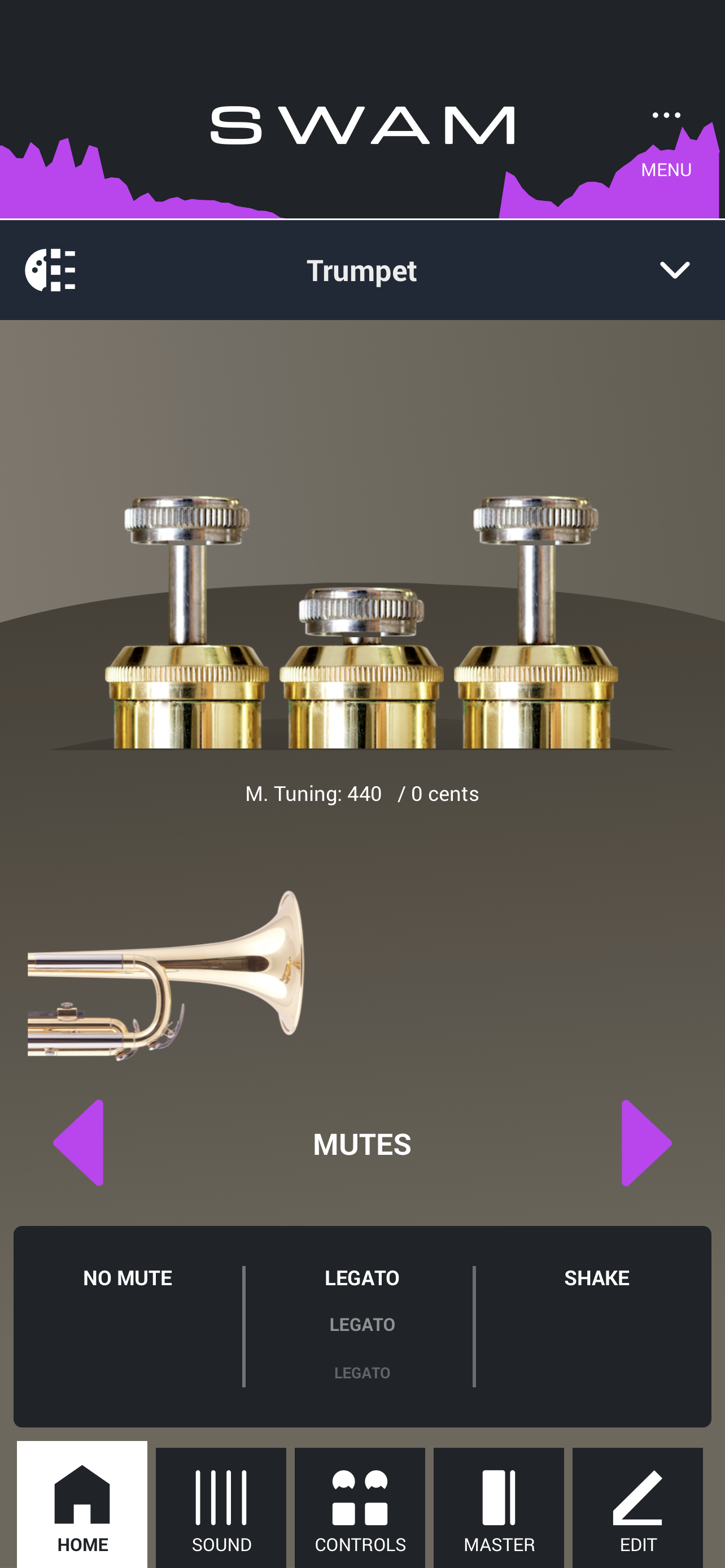 SWAM trumpets app preview