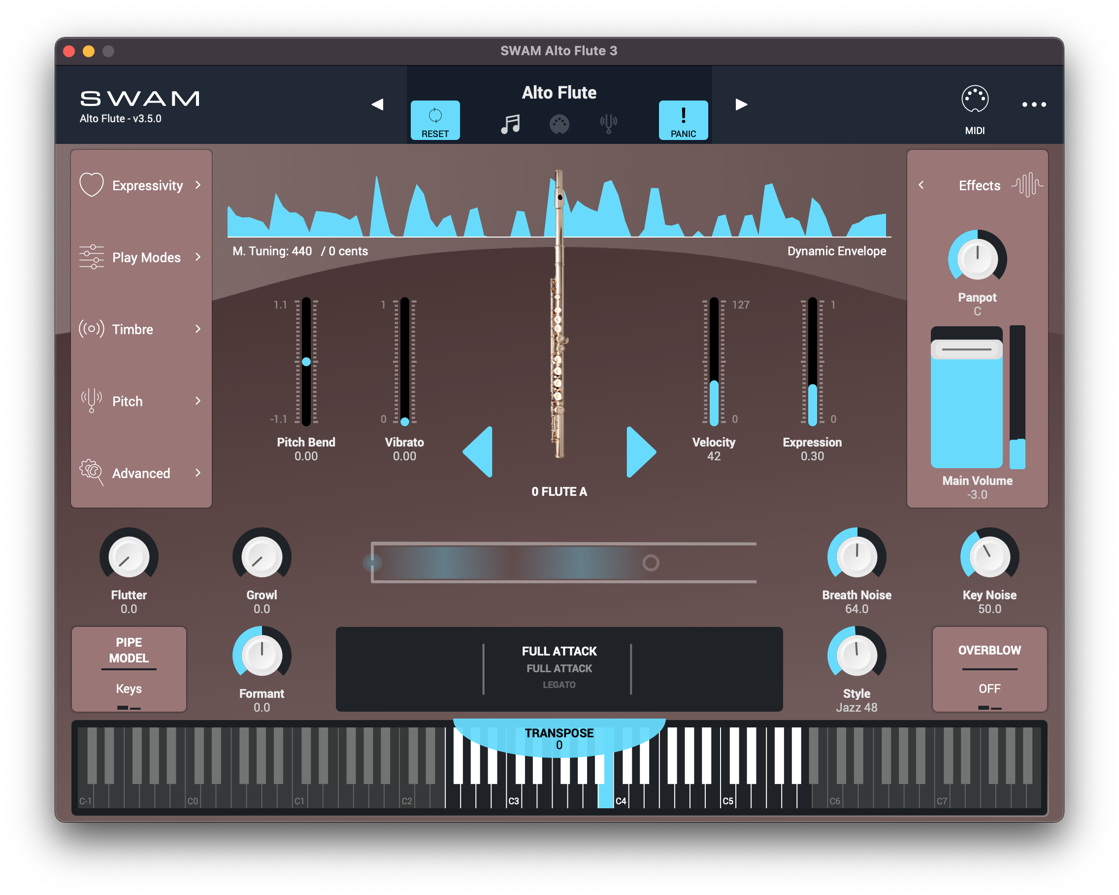 Flute vst. Флейта звуковая модель.