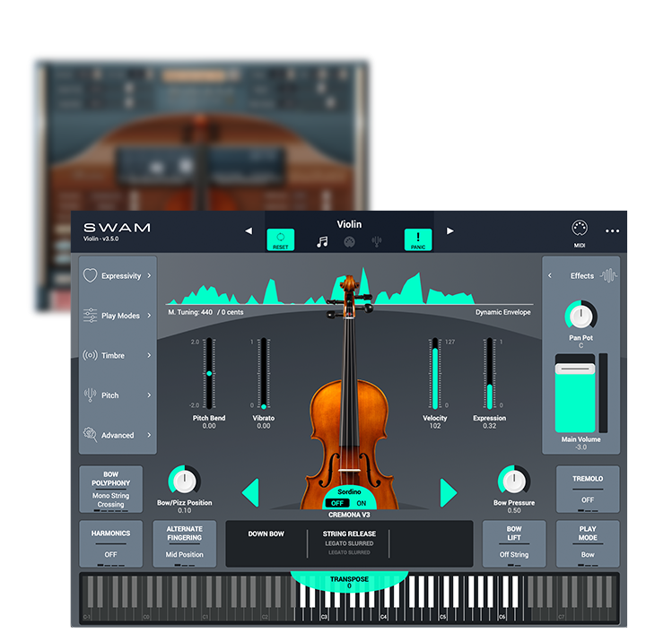 Burger modnes sløring SWAM Violin | Audio Modeling