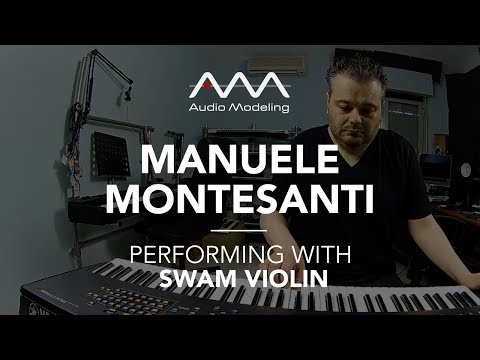 Manuele Montesanti performing with SWAM Violin