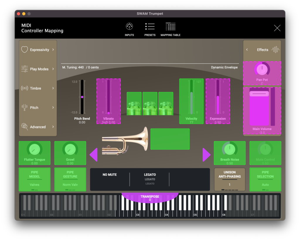 SWAM Trumpets Audio Modeling