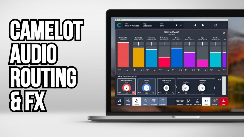 Camelot the Multitrack Audio Player for macOs Win & iPad