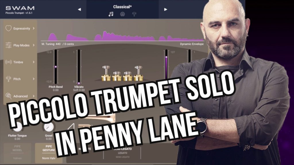 Basile plays Penny Lane's Piccolo Trumpet Solo on iPad