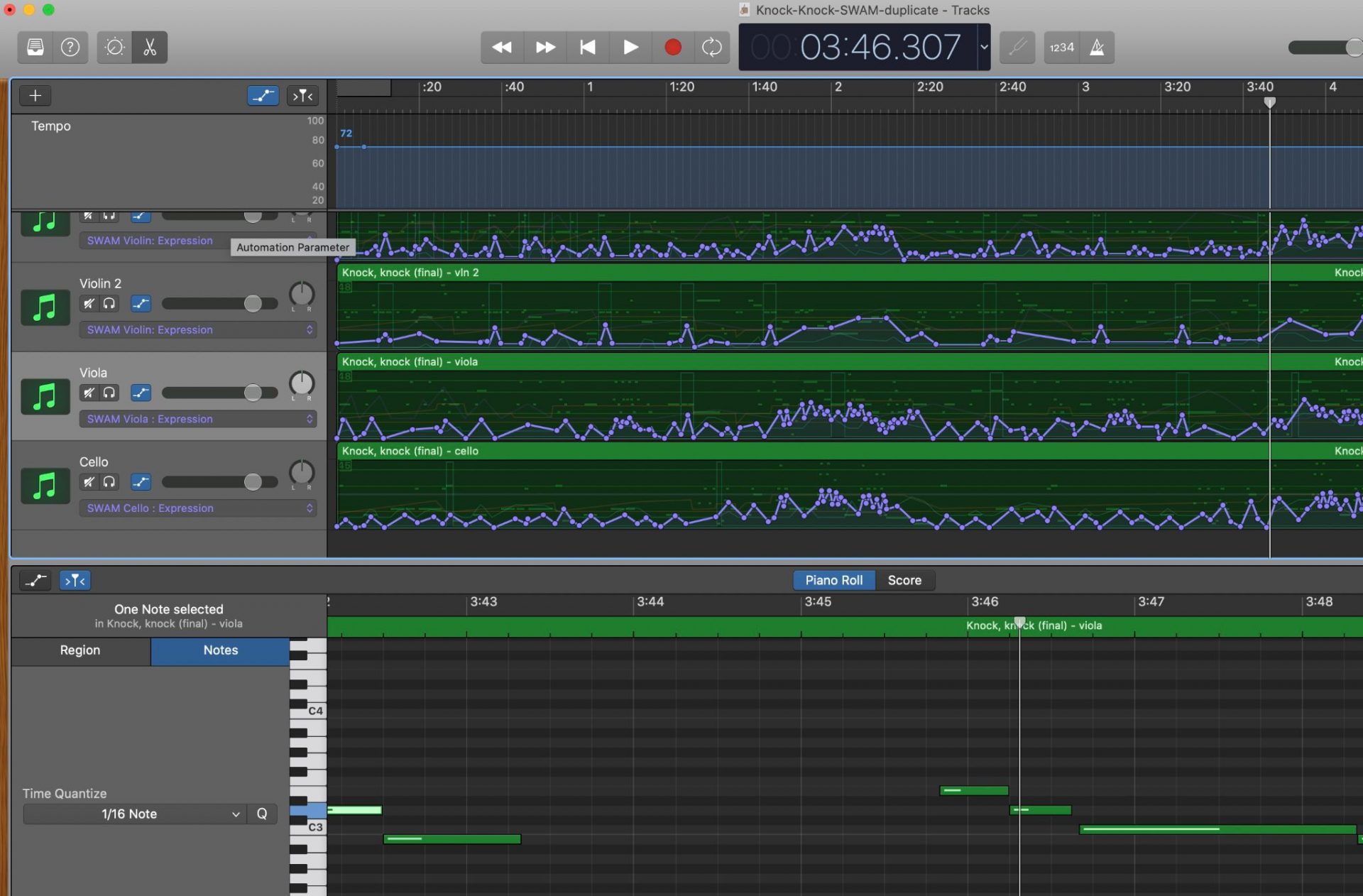 How to Create a String Quartet Mockup With SWAM Solo Strings ...