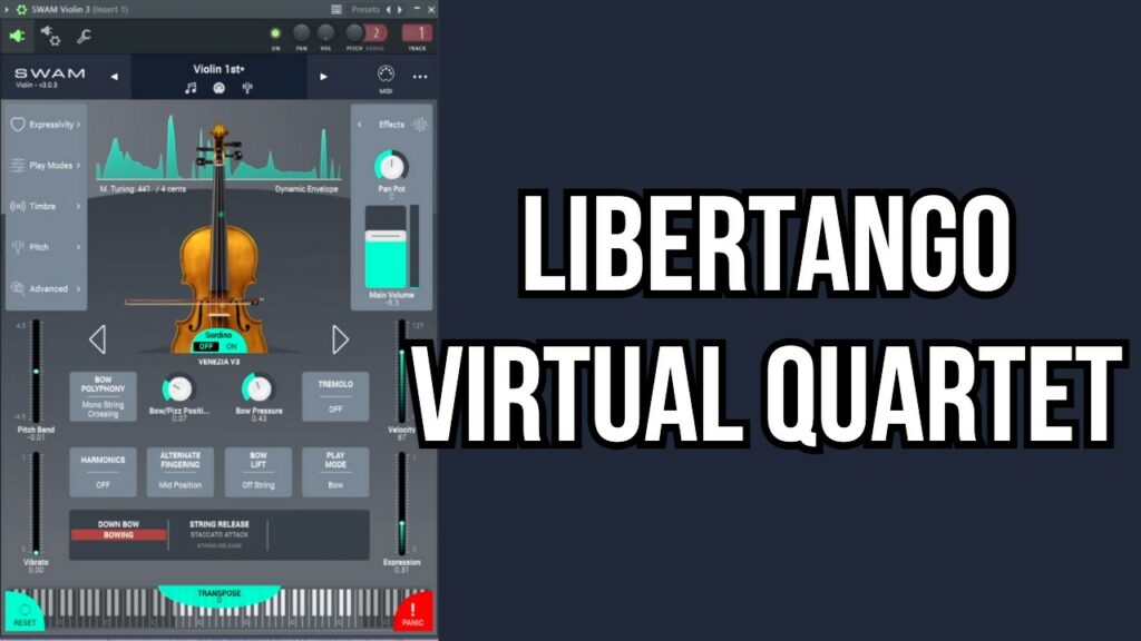 Piazzolla's Libertango with SWAM Virtual Solo Strings Quartet
