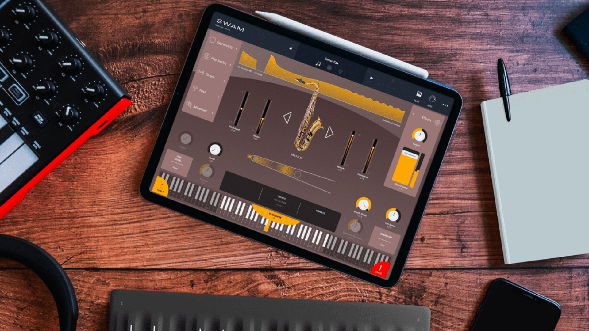 midi controller ipad garageband