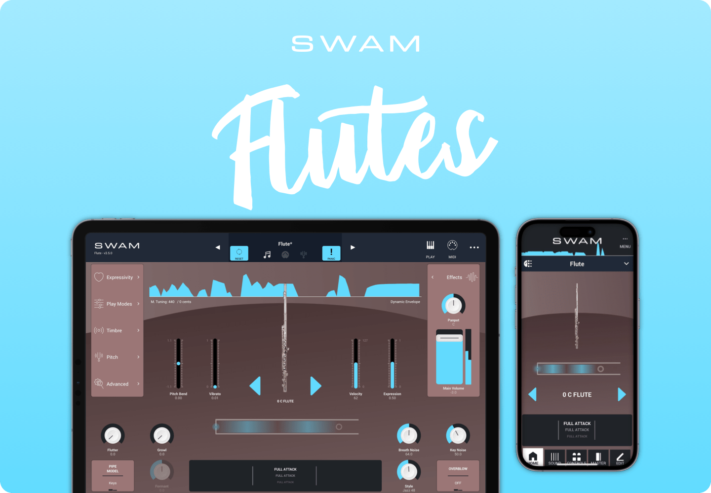 swam flutes
