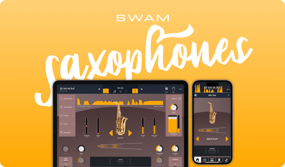 swam saxophones
