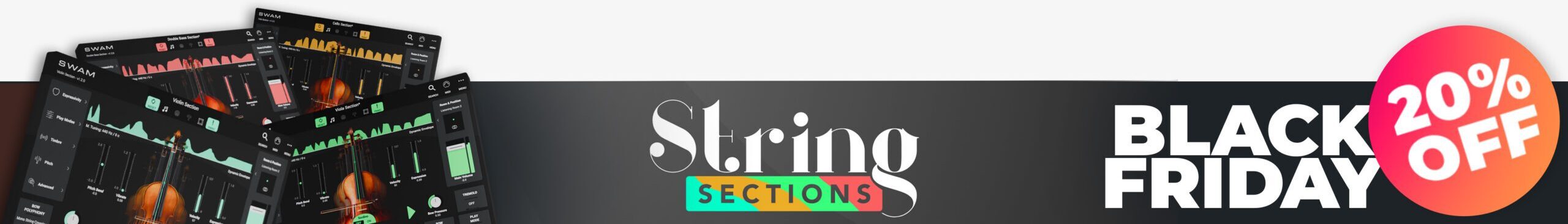 STRING SECTIONS BLACK FRIDAY 20% OFF