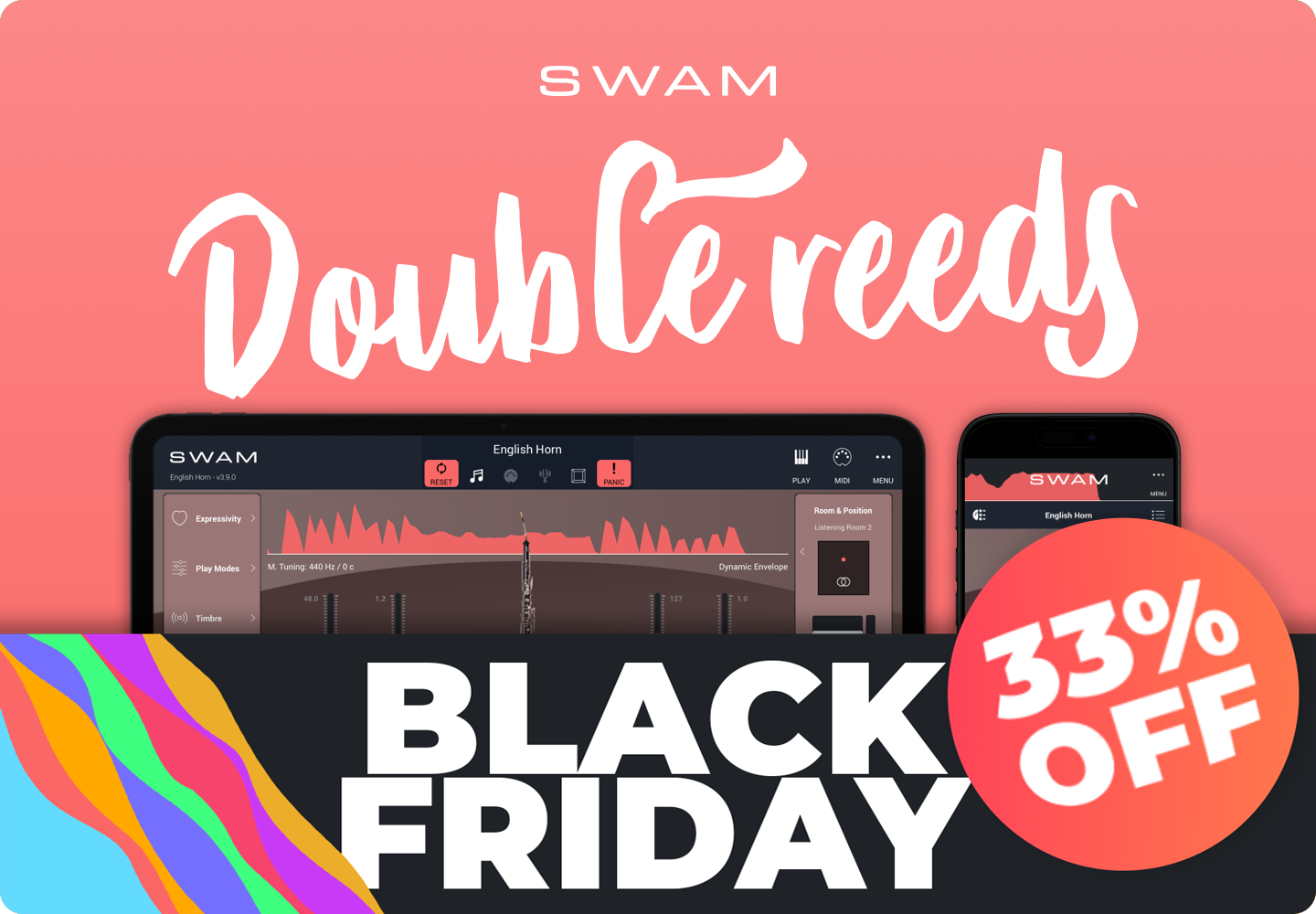 DOUBLE REEDS iOS BLACK FRIDAY 33% OFF