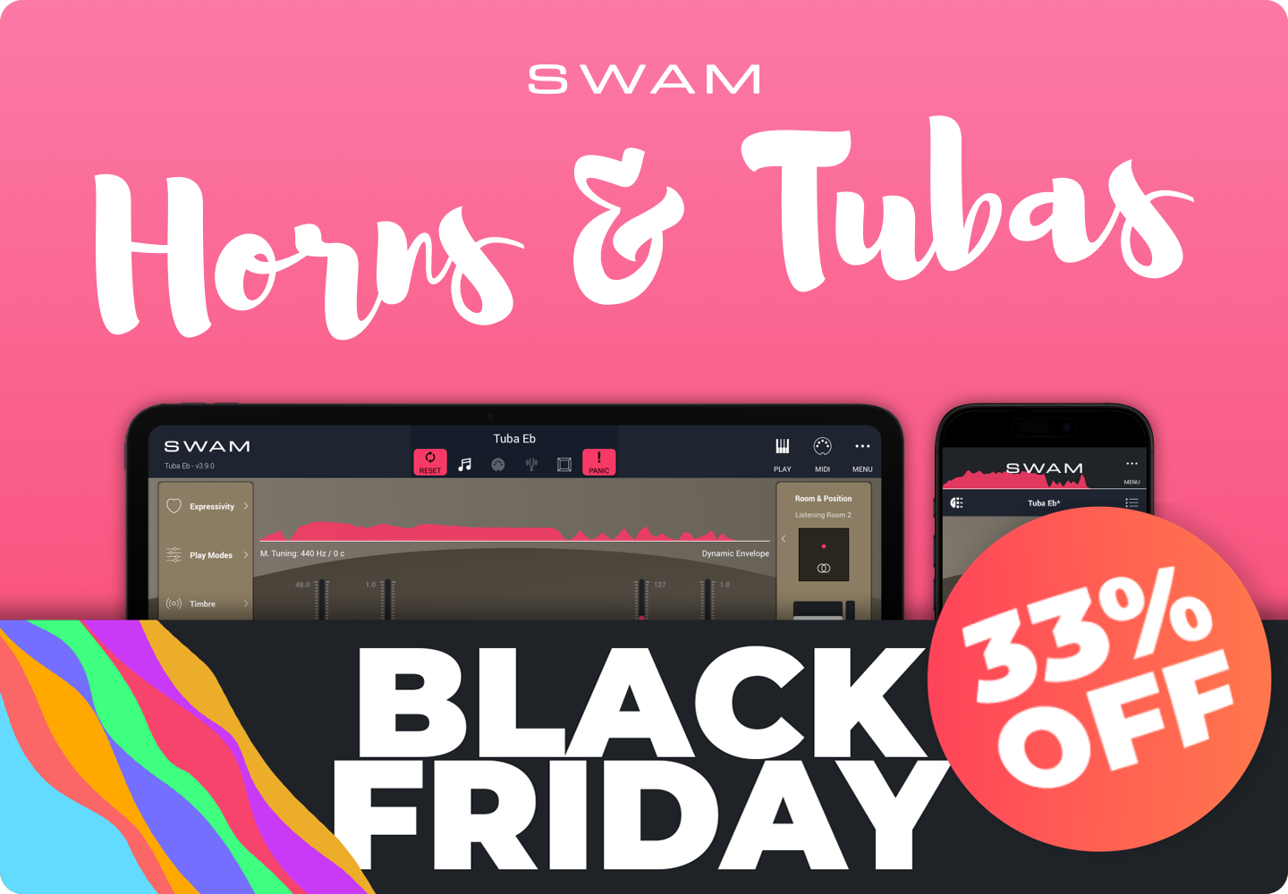 HORNS AND TUBAS iOS BLACK FRIDAY 33% OFF