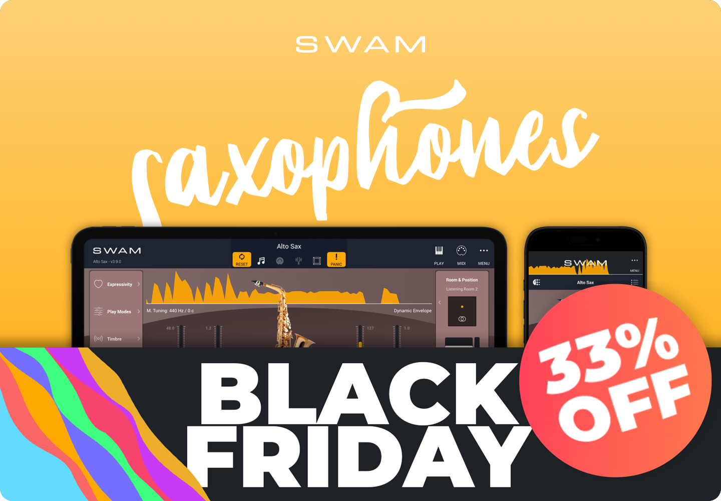 SAXOPHONES iOS BLACK FRIDAY 33% OFF