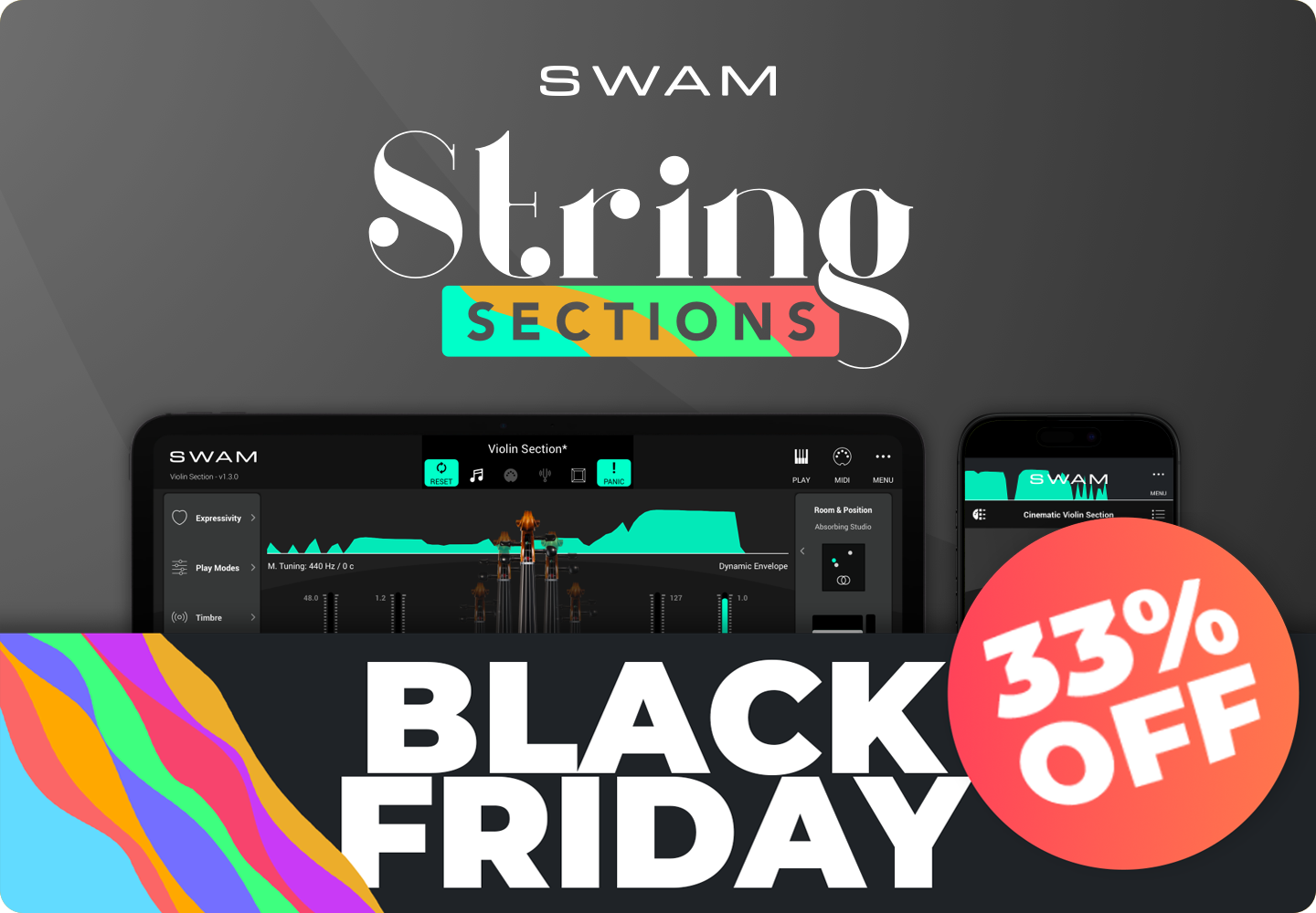 STRING SECTIONS iOS BLACK FRIDAY 33% OFF